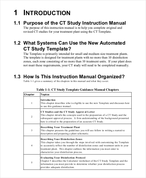 creating a training manual template
