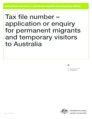 application form tax file number brisbane
