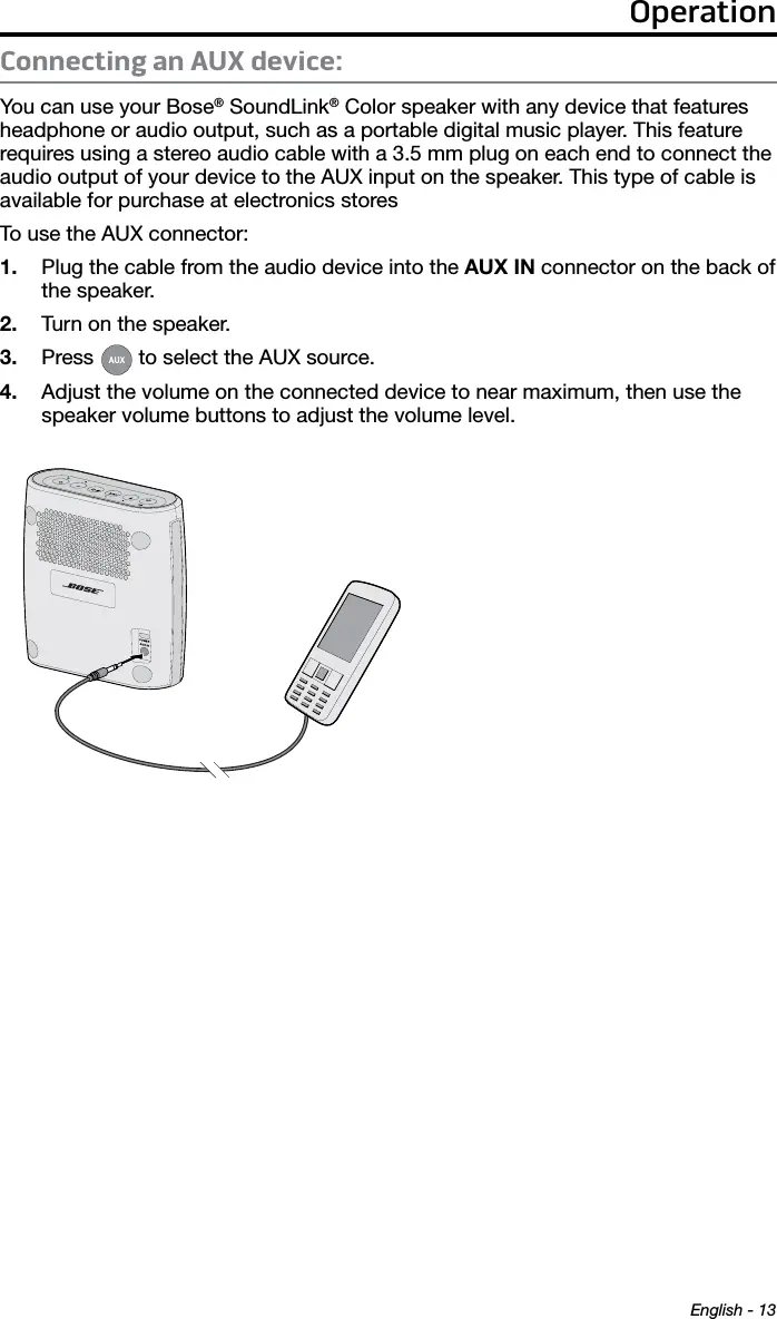 bose speaker instructions