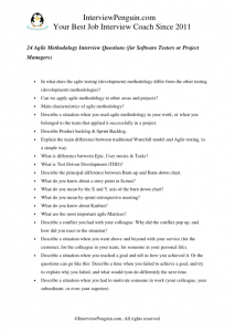 agile methodology interview questions pdf