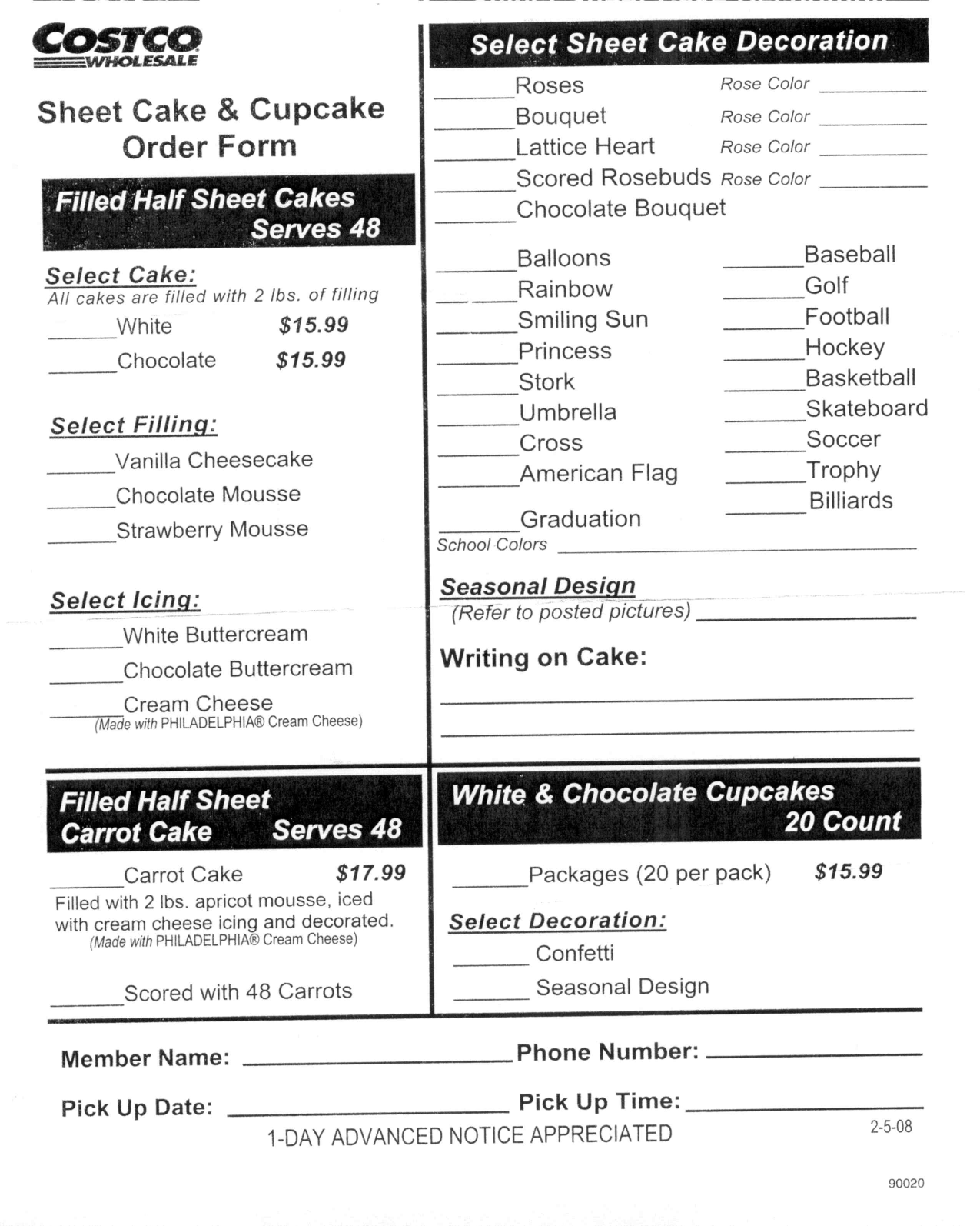 cake order form pdf