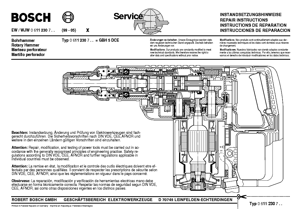 bosch gbh 7-45de manual