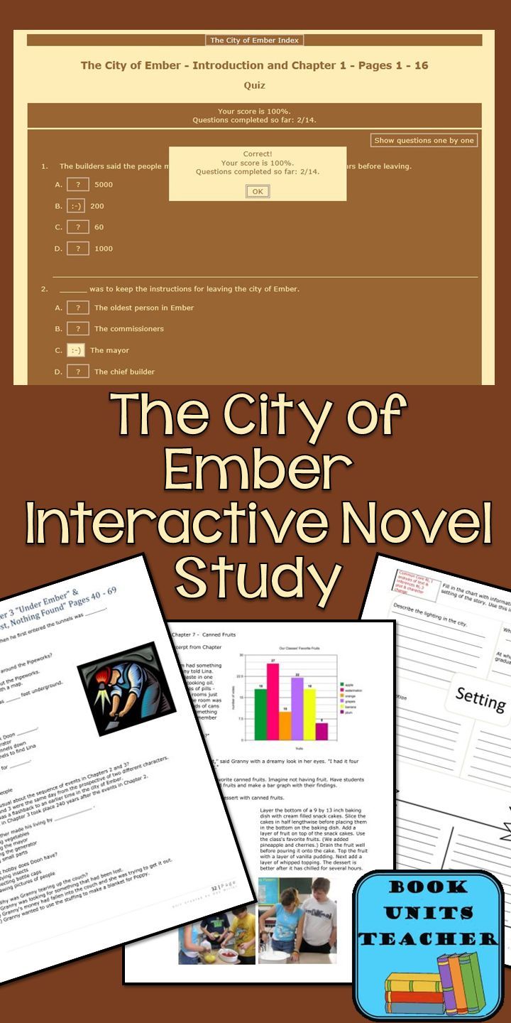 city of ember novel study pdf